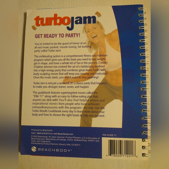 BEACHBODY TURBO JAM, THIGH TIMMER, YOGA FLEX GUIDEBOOK & DVD SET *(NWT) - Picture 3 of 9